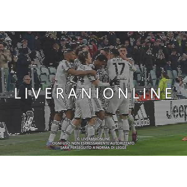 Torino 28.02.2023 Allianz Stadium Juventus vs Torino Campionato Calcio Serie A TIM 2022/2023 24a giornata Nella foto: esultanza juventus dopo il gol di juan cuadrado ©Viganti / AGENZIA ALDO LIVERANI SAS