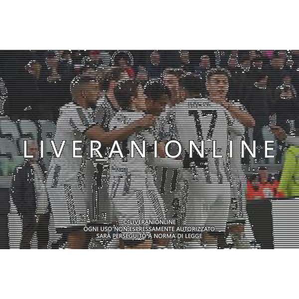 Torino 28.02.2023 Allianz Stadium Juventus vs Torino Campionato Calcio Serie A TIM 2022/2023 24a giornata Nella foto: esultanza juventus dopo il gol di juan cuadrado ©Viganti / AGENZIA ALDO LIVERANI SAS