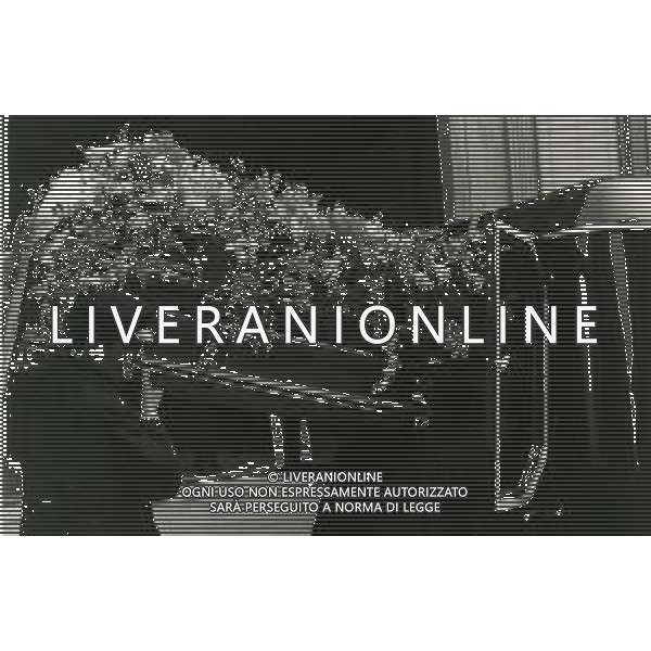 1970 MILANO FUNERALI ANGELO RIZZOLI NELLA FOTO I FUNERALI DI ANGELO RIZZOLI A MILANO AG ALDO LIVERANI SAS