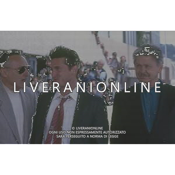 RETROSPETTIVA CHARLES BRONSON ATTORE NELLA FOTO CHARLES BRONSON A CANNES NELL\'ANNO 1992 CON SEAN PENN AG ALDO LIVERANI SAS