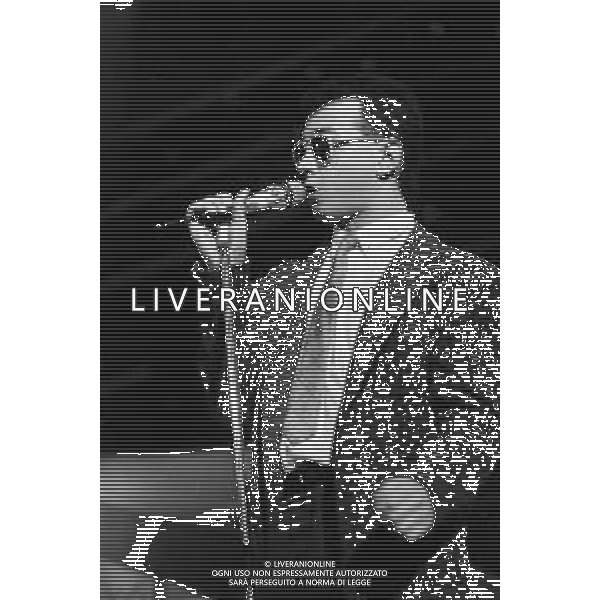 RETROSPETTIVA ENRICO RUGGERI CANTANTE NELLA FOTO AL FESTIVAL DI SANREMO NEL 1984 ©Archivio Giovanni Liverani / AGENZIA ALDO LIVERANI SAS