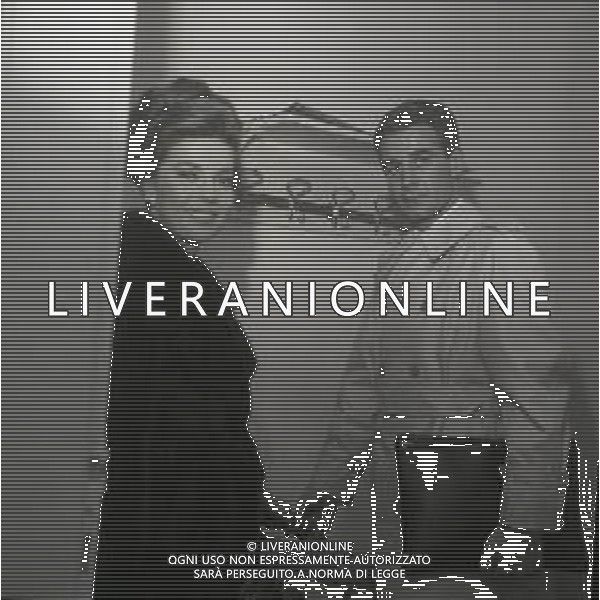 RETROSPETTIVA ABBE LANE ATTRICE NELLA FOTO ABBE LANE A ROMA CON IL SECONDO MARITO PERRY LEFF AG ALDO LIVERANI SAS 