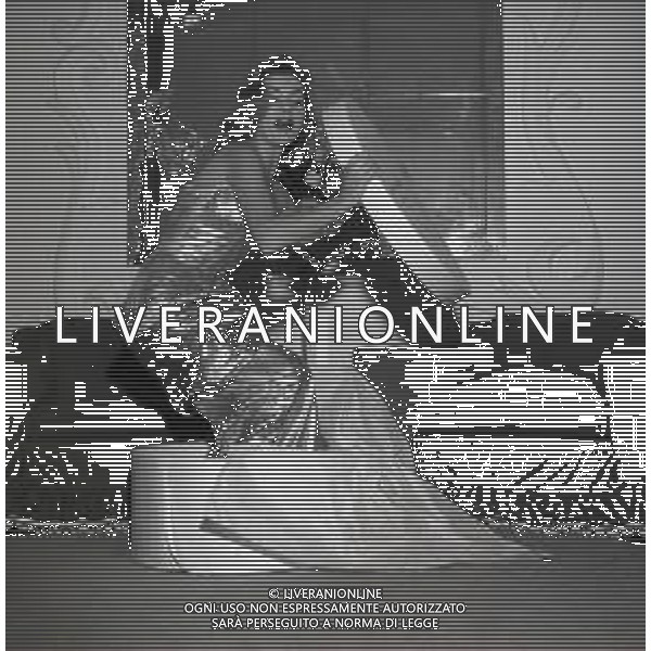 RETROSPETTIVA ABBE LANE ATTRICE NELLA FOTO ABBE LANE NELL\'ANNO 1954 A ROMA AG ALDO LIVERANI SAS