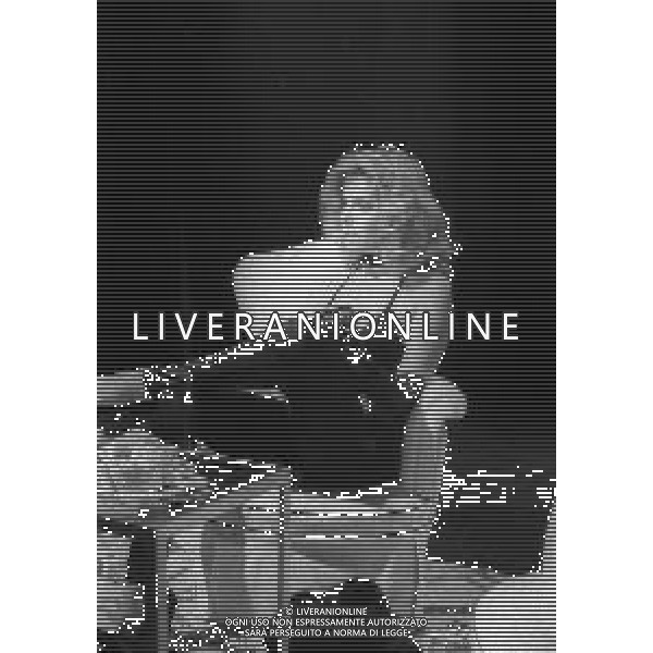 RETROSPETTIVA ABBE LANE ATTRICE NELLA FOTO ABBE LANE NELLA TRASMISSIONE TELEVISIVA “TE LA DO IO L\'AMERICA“ NELL\'ANNO 1981 AG ALDO LIVERANI SAS 