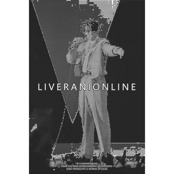 RETROSPETTIVA IVAN CATTANEO CANTANTE NELLA FOTO ALLA SERATA UNICEF DICEMBRE 1983 ©Archivio Giovanni Liverani / AGENZIA ALDO LIVERANI SAS