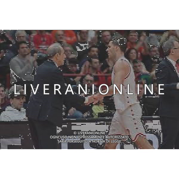 TVRG Ettore Messina allenatore Olimpia Milano e Billy Baron (Olimpia Milano) EA7 Emporio Armani Milano vs Olympiacos Pireo Assago (MI) 03-03-2023 Mediolanum Forum Turkish Airlines Euroleague 26a giornata regular season foto Roberto Garavaglia/ag. Aldo Liverani sas