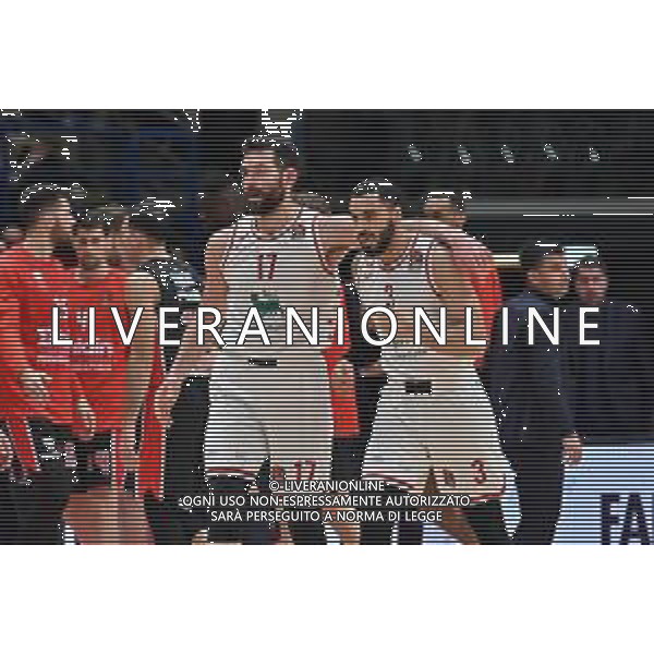 TVRG Gianpaolo Ricci (Olimpia Milano) e Nazareth Jersey Naz Mitrou-Long (Olimpia Milano) EA7 Emporio Armani Milano vs Olympiacos Pireo Assago (MI) 03-03-2023 Mediolanum Forum Turkish Airlines Euroleague 26a giornata regular season foto Roberto Garavaglia/ag. Aldo Liverani sas