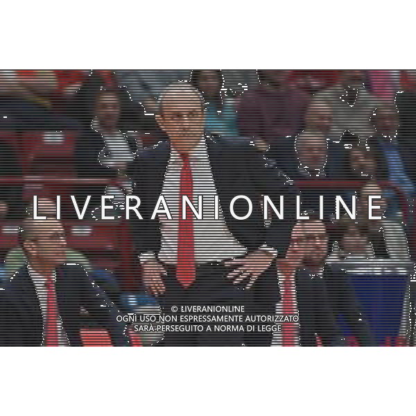 TVRG Ettore Messina allenatore Olimpia Milano EA7 Emporio Armani Milano vs Olympiacos Pireo Assago (MI) 03-03-2023 Mediolanum Forum Turkish Airlines Euroleague 26a giornata regular season foto Roberto Garavaglia/ag. Aldo Liverani sas/ AGENZIA ALDO LIVERANI SAS