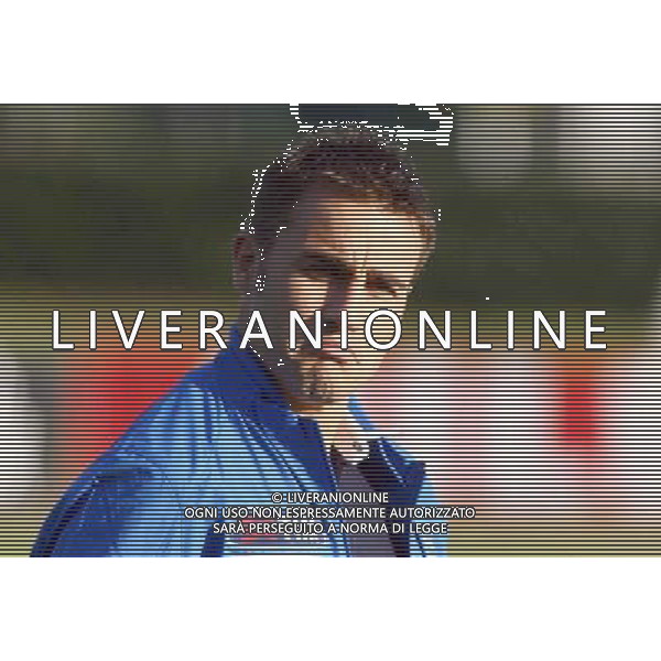 COVERCIANO NOVEMBRE 2005 ALLENAMENTO NAZIONALE ITALIANA BELLA FOTO FABIO CANNAVARO AGENZIA ALDO LIVERANI