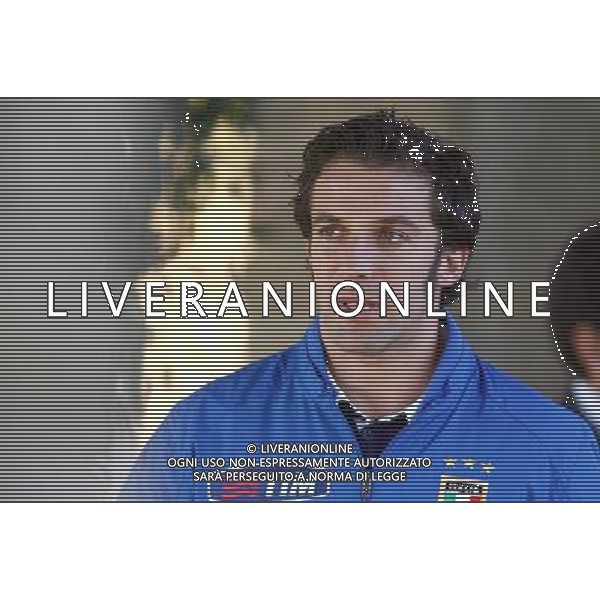 COVERCIANO NOVEMBRE 2005 ALLENAMENTO NAZIONALE ITALIANA BELLA FOTO DEL PIERO ALESSANDRO AGENZIA ALDO LIVERANI