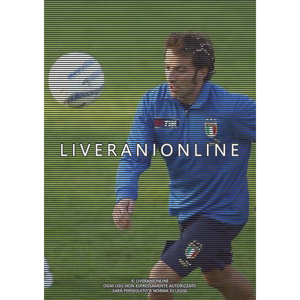COVERCIANO NOVEMBRE 2005 ALLENAMENTO NAZIONALE ITALIANA BELLA FOTO DEL PIERO ALESSANDRO AGENZIA ALDO LIVERANI