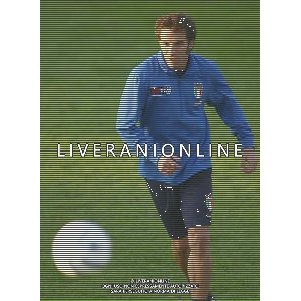 COVERCIANO NOVEMBRE 2005 ALLENAMENTO NAZIONALE ITALIANA BELLA FOTO DEL PIERO ALESSANDRO AGENZIA ALDO LIVERANI