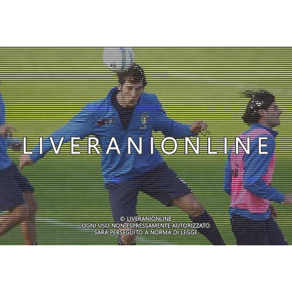 COVERCIANO NOVEMBRE 2005 ALLENAMENTO NAZIONALE ITALIANA BELLA FOTO MATERAZZI MARCO AGENZIA ALDO LIVERANI