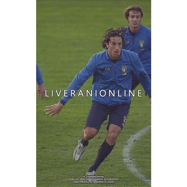 COVERCIANO NOVEMBRE 2005 ALLENAMENTO NAZIONALE ITALIANA BELLA FOTO TONI LUCA -ALBERTO GILARDINO AGENZIA ALDO LIVERANI