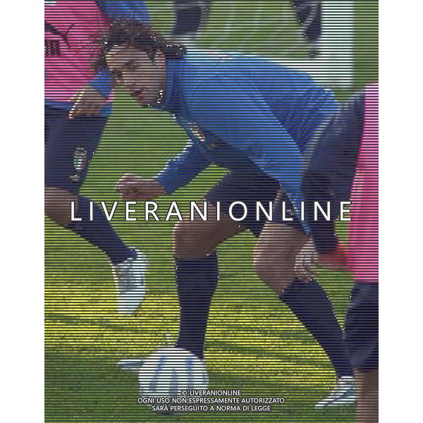 COVERCIANO NOVEMBRE 2005 ALLENAMENTO NAZIONALE ITALIANA BELLA FOTO TONI LUCA AGENZIA ALDO LIVERANI