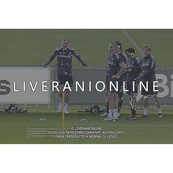 TVMV-Torino 08.03.2023 Continassa © Manuela Viganti/Agenzia Aldo Liverani Allenamento rifinitura Europa League 2022/2023 Juventus vs Friburgo Nella foto: dusan vlahovic, adrien rabiot, Moise Kean, Juan cuadrado e nicolo\' fagioli ©Viganti / AGENZIA ALDO LIVERANI SAS