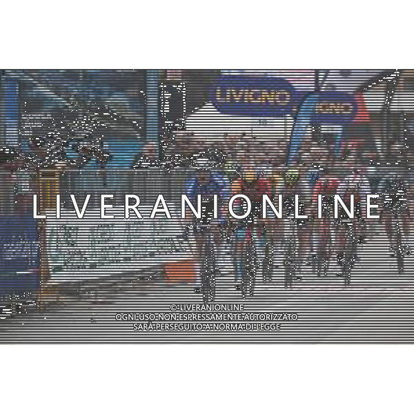 08-03-2023 Tirreno - Adriatico; Tappa 03 Follonica - Foligno; 2023, Alpecin - Deceuninck; 2023, Bahrain - Victorious; Philipsen, Jasper; Bauhaus, Phil; Foligno; ©SIROTTI / AGENZIA ALDO LIVERANI SAS