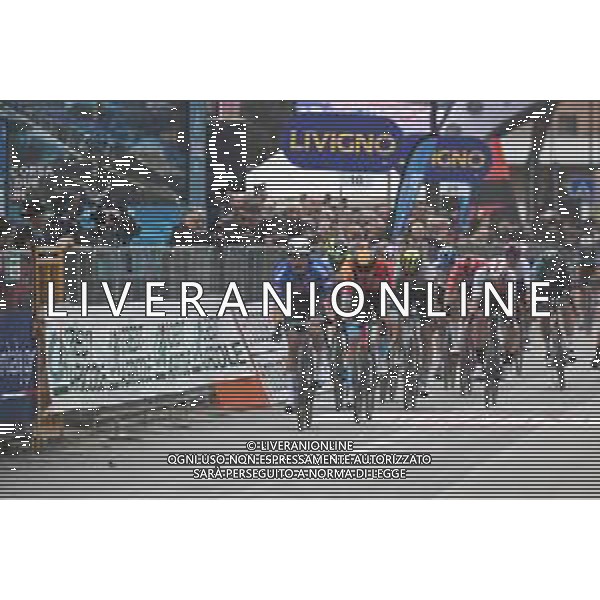 08-03-2023 Tirreno - Adriatico; Tappa 03 Follonica - Foligno; 2023, Alpecin - Deceuninck; 2023, Bahrain - Victorious; Philipsen, Jasper; Bauhaus, Phil; Foligno; ©SIROTTI / AGENZIA ALDO LIVERANI SAS