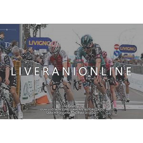 09-03-2023 Tirreno - Adriatico; Tappa 04 Greccio - Tortoreto; 2023, Bora - Hansgrohe; 2023, Cofidis; Vlasov, Aleksandr; Lafay, Victor; Tortoreto; ©SIROTTI / AGENZIA ALDO LIVERANI SAS