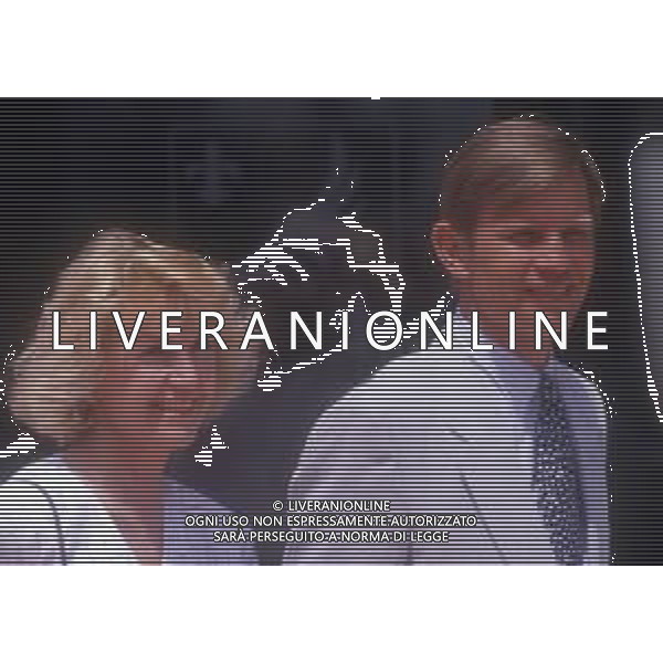 RETROSPETTIVA MICHAEL YORK ATTORE NELLA FOTO MICHAEL YORK E LA MOGLIE PATRICIA Mc CALLUM NELL\'ANNO 1987 A VENEZIA AG ALDO LIVERANI SAS