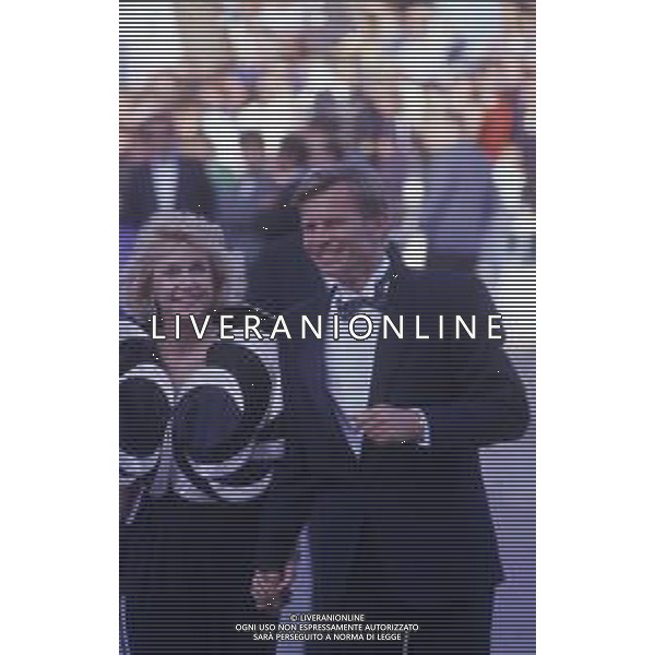 RETROSPETTIVA MICHAEL YORK ATTORE NELLA FOTO MICHAEL YORK E LA MOGLIE PATRICIA Mc CALLUM NELL\'ANNO 1987 A VENEZIA AG ALDO LIVERANI SAS  