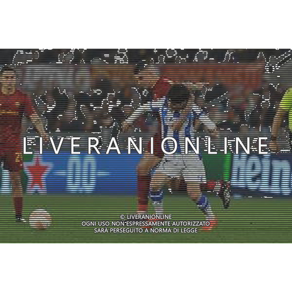 Roma vs Real Sociedad Europa League - Ottavi di finale - Stadio Olimpico - Roma 09-03-2023 nella foto Mancini e David Silva ©Federico Gaetano / AGENZIA ALDO LIVERANI SAS