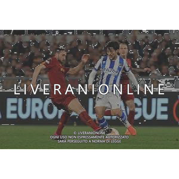 Roma vs Real Sociedad Europa League - Ottavi di finale - Stadio Olimpico - Roma 09-03-2023 nella foto David Silva e Cristante ©Federico Gaetano / AGENZIA ALDO LIVERANI SAS