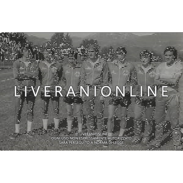 1981-1982 ALLENAMENTO PRE CAMPIONATO FIORENTINA CALCIO NELLA FOTO PAOLO MONELLI-PIETRO VIERCHOWOD-GIANCARLO DE SISTI-FRANCESCO GRAZIANI-DANIELE MASSARO-ERALDO PECCI E ANTONELLO CUCCUREDDU AG ALDO LIVERANI SAS