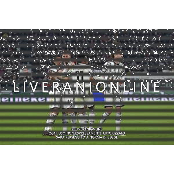 Torino 09.03.2023 Stadio Allianz Stadium ©Manuela Viganti/Agenzia Aldo Liverani Juventus vs Friburgo Europa League 2022/2023 Ottavi di Finale Nella foto: esultanza juventus dopo il gol di angel di maria ©Viganti / AGENZIA ALDO LIVERANI SAS