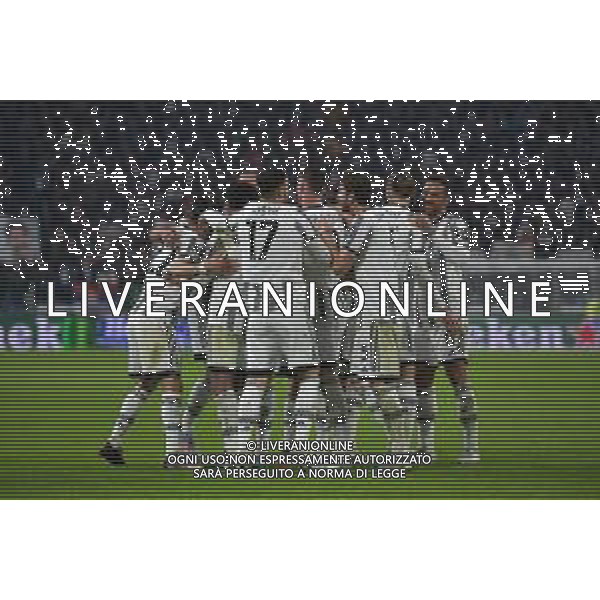Torino 09.03.2023 Stadio Allianz Stadium ©Manuela Viganti/Agenzia Aldo Liverani Juventus vs Friburgo Europa League 2022/2023 Ottavi di Finale Nella foto: esultanza juventus dopo il gol di angel di maria ©Viganti / AGENZIA ALDO LIVERANI SAS