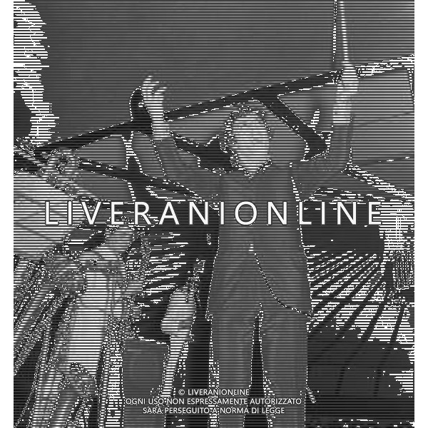 RETROSPETTIVA MINO REITANO CANTANTE NELLA FOTO DURANTE UNA ESIBIZIONE ALLE ROTONDE DI GARLASCO (PAVIA) ©Archivio Giovanni Liverani / AGENZIA ALDO LIVERANI SAS