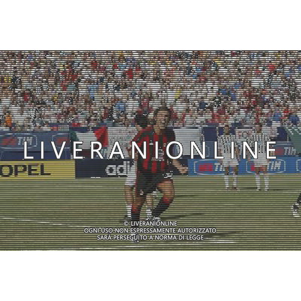 NEW YORK 3/08/2003 SUPERCOPPA ITALIANA NELLA FOTO ANDREA PIRLO ESULTA FOTO ALDO LIVERANI