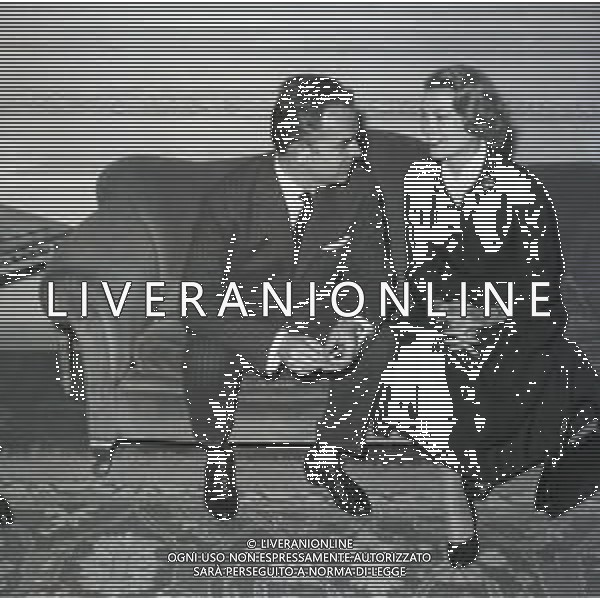 RETROSPETTIVA PRINCIPE RANIERI DI MONACO NELLA FOTO RANIERI DI MONACO CON GRACE KELLY NELL\'ANNO 1958 A ROMA FOTO SANDRO VESPASIANI-AG ALDO LIVERANI SAS