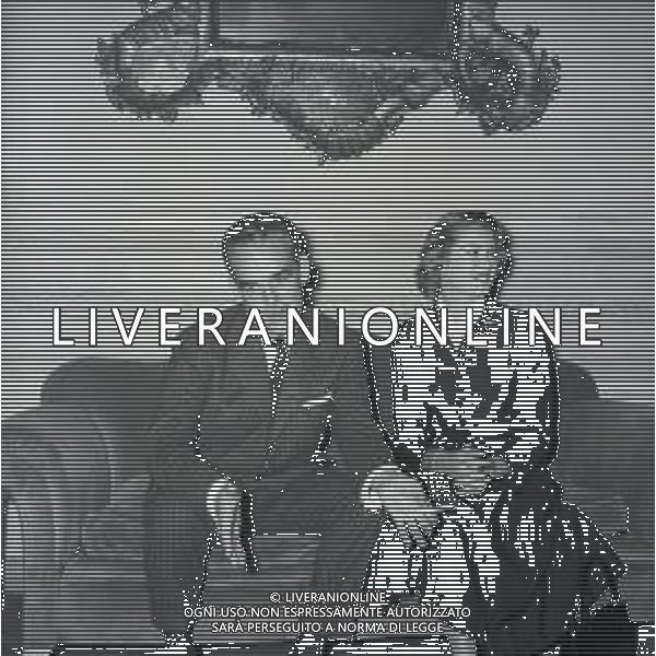 RETROSPETTIVA PRINCIPE RANIERI DI MONACO NELLA FOTO RANIERI DI MONACO CON GRACE KELLY NELL\'ANNO 1958 A ROMA FOTO SANDRO VESPASIANI-AG ALDO LIVERANI SAS
