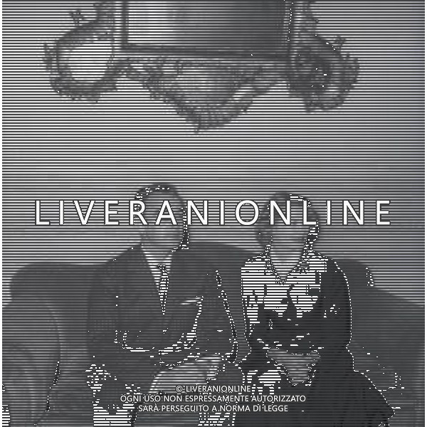 RETROSPETTIVA PRINCIPE RANIERI DI MONACO NELLA FOTO RANIERI DI MONACO CON GRACE KELLY NELL\'ANNO 1958 A ROMA FOTO SANDRO VESPASIANI-AG ALDO LIVERANI SAS