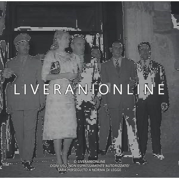RETROSPETTIVA PRINCIPE RANIERI DI MONACO NELLA FOTO RANIERI DI MONACO CON GRACE KELLY NELL\'ANNO 1960 A ROMA FOTO SANDRO VESPASIANI-AG ALDO LIVERANI SAS