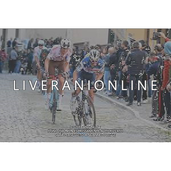 11-03-2023 Tirreno - Adriatico; Tappa 06 Osimo - Osimo; 2023, Soudal - Quickstep; 2023, Ag2r - Citroen; Alaphilippe, Julian; O\'connor, Ben; Osimo; ©SIROTTI / AGENZIA ALDO LIVERANI SAS