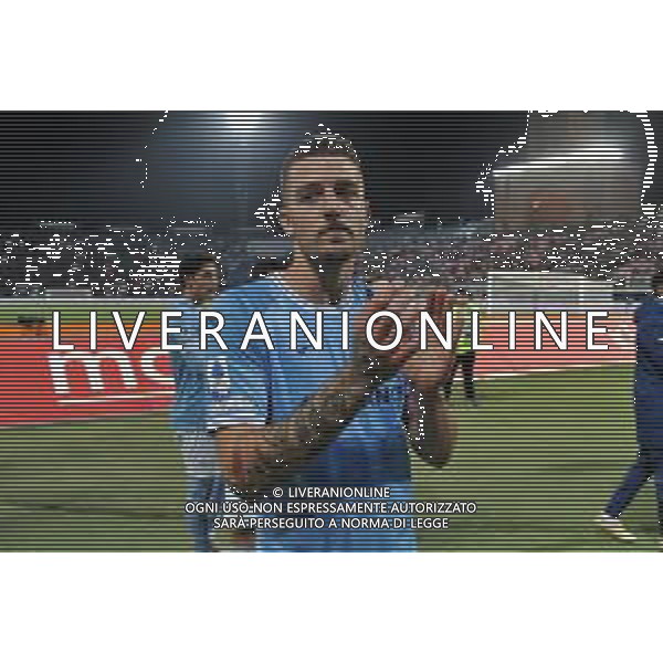 Bologna vs Lazio Campionato Serie A TIM - 26 Giornata - Stadio Dall\'Ara - Bologna 11-03-2023 nella foto Saluto finale sergej Milinkovic savic ©Federico Gaetano / AGENZIA ALDO LIVERANI SAS