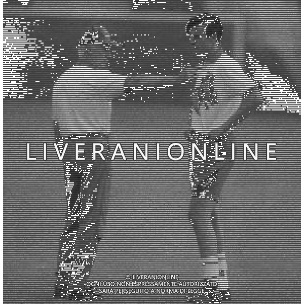 1994 MILANELLO ALLENAMENTO NAZIONALE ITALIANA DI CALCIO NELLA FOTO ARRIGO SACCHI E NICOLA BERTI AG ALDO LIVERANI SAS
