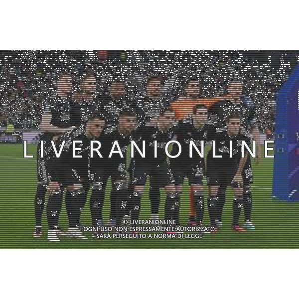 Torino 12.03.2023 Allianz Stadium Juventus vs Sampdoria Campionato Calcio Serie A TIM 2022/2023 26a giornata Nella foto: formazione juventus da sx verso dx: dusan vlahovic, adrien rabiot, gleison bremer, danilo, mattia perin, leonardo bonucci, filip kostic, enzo barrenechea, mattia de sciglio, fabio miretti e nicolò fagioli FOTO MANUELA VIGANTI-AG ALDO LIVERANI SAS