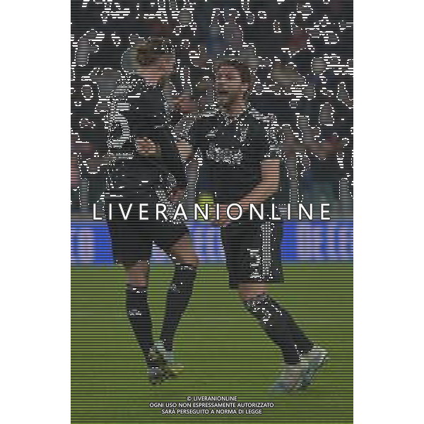 Torino 12.03.2023 Allianz Stadium Juventus vs Sampdoria Campionato Calcio Serie A TIM 2022/2023 26a giornata Nella foto: esultanza adrien rabiot e manuel locatelli dopo il gol FOTO MANUELA VIGANTI-AG ALDO LIVERANI SAS