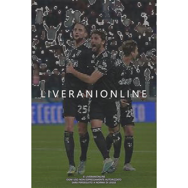 Torino 12.03.2023 Allianz Stadium Juventus vs Sampdoria Campionato Calcio Serie A TIM 2022/2023 26a giornata Nella foto: esultanza adrien rabiot e manuel locatelli dopo il gol FOTO MANUELA VIGANTI-AG ALDO LIVERANI SAS