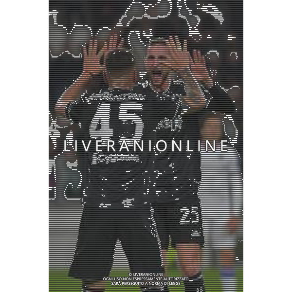 Torino 12.03.2023 Allianz Stadium Juventus vs Sampdoria Campionato Calcio Serie A TIM 2022/2023 26a giornata Nella foto: esultanza adrien rabiot e enzo barrenechea dopo il gol FOTO MANUELA VIGANTI-AG ALDO LIVERANI SAS