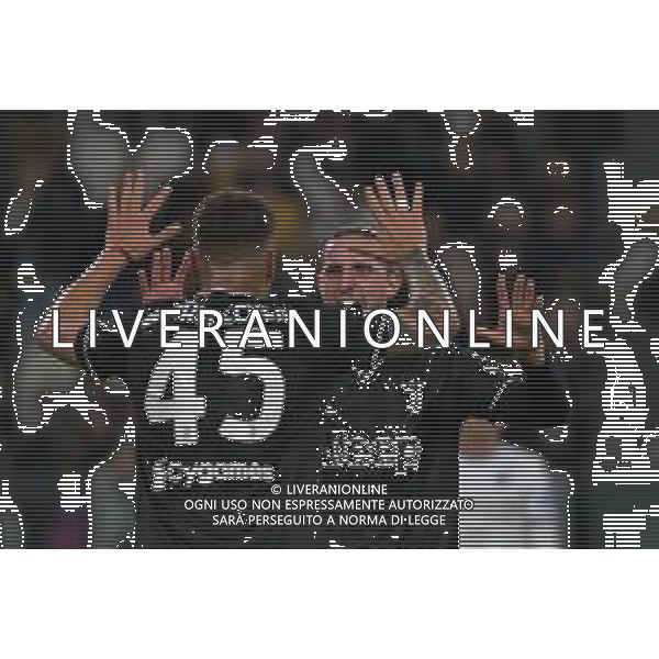 Torino 12.03.2023 Allianz Stadium Juventus vs Sampdoria Campionato Calcio Serie A TIM 2022/2023 26a giornata Nella foto: esultanza adrien rabiot e enzo barrenechea dopo il gol FOTO MANUELA VIGANTI-AG ALDO LIVERANI SAS
