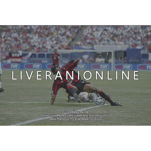 NEW YORK 3/08/2003 SUPERCOPPA ITALIANA NELLA FOTO SERGINHO-CON ALESSANDRO BIRINDELLI FOTO ALDO LIVERANI