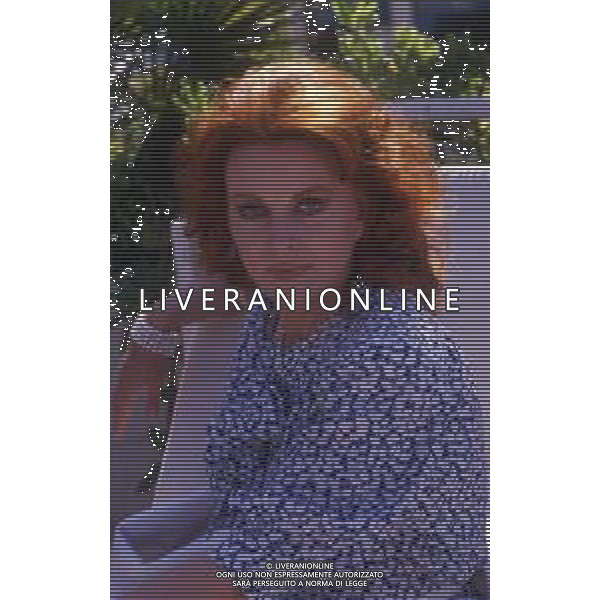 RETROSPETTIVA DAGMAR LASSANDER ATTRICE NELLA FOTO DAGMAR LASSANDER NELL\'ANNO 1987 AG ALDO LIVERANI SAS