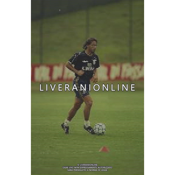1997-1998 VIGO DI FASSA RITIRO ESTIVO LAZIO CALCIO NELLA FOTO ROBERTO MANCINI AG ALDO LIVERANI SAS