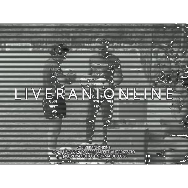 1984 PINZOLO RITIRO ESTIVO PRE CAMPIONATO FIORENTINA CALCIO NELLA FOTO GIANCARLO DE SISTI E GIULIO ONESTI AG ALDO LIVERANI SAS