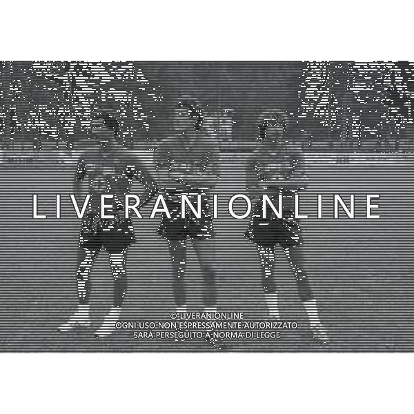 1984 PINZOLO RITIRO ESTIVO PRE CAMPIONATO FIORENTINA CALCIO NELLA FOTO CLAUDIO GENTILE-GIOVANNI GALLI E CELESTE PIN AG ALDO LIVERANI SAS