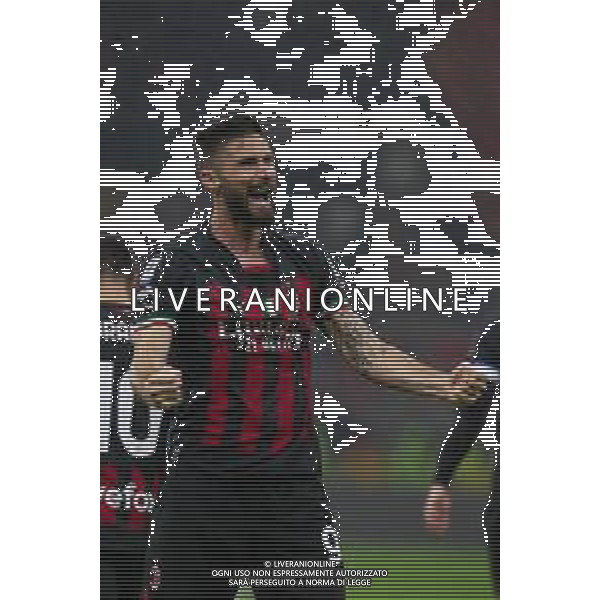 Esultanza dopogol olivier giroud - MILAN vs SALERNITANA Campionato Calcio Serie A TIM 13-03-2023 ©PAOLO GIAMPIETRI / AGENZIA ALDO LIVERANI SAS